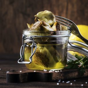 Artichokes in olive oil