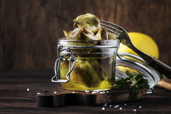 Artichokes in olive oil